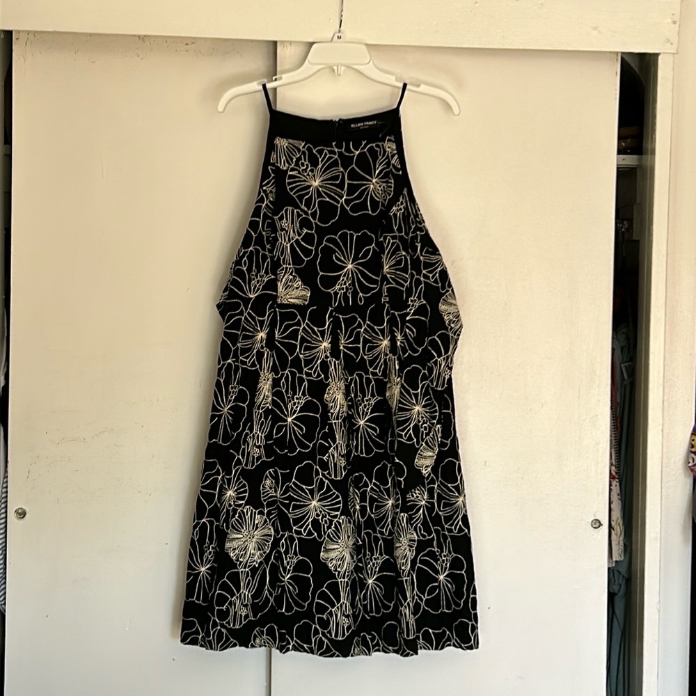 Ellen Tracy embroidered dress size medium